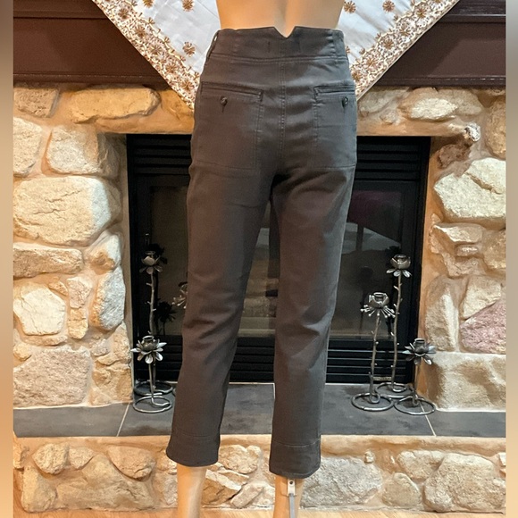 Free People Olive Green Cropped Pants 2 - Picture 4 of 8